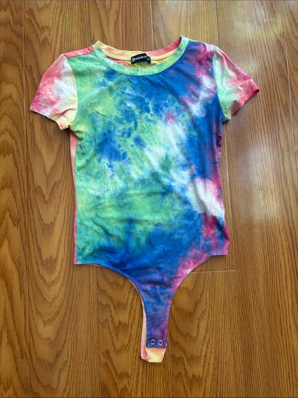 Andi Tie-Dye Women’s Short Sleeve Bodysuit – Size Small